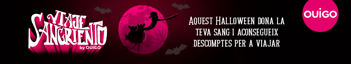 Aquest Halloween dona la teva sang i aconsegueix descomptes per a viajar
