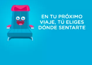 En tu próximo viaje, tú eliges dónde sentarte