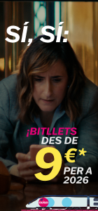 Avui toca ser llest, avui tens bitllets des de 9€ per a 2026! 