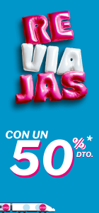 🖤 ¡Este Black Friday no se viaja, se reviaja con un 50% de descuento! 🖤