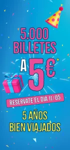 ¡OUIGO cumple 5 años el 11/05! 🎉