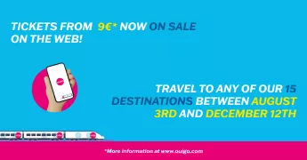 THE DAY IS HERE! 🎉 Tickets from €9* for travel from August 3rd to December 12th