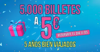 ¡OUIGO cumple 5 años el 11/05!🎉